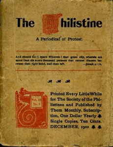 An early copy of "The Philistine"