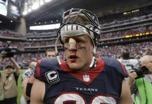 Texans All Pro defensive lineman J.J. Watt