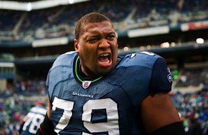 Seahawks defensive end Red Bryant