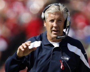 Seahawks head coach Pete Carroll