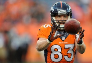 Broncos slot receiver Wes Welker