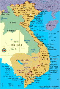 A map of Vietnam