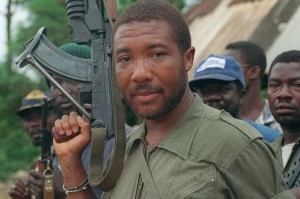 Liberian rebel leader Charles Taylor