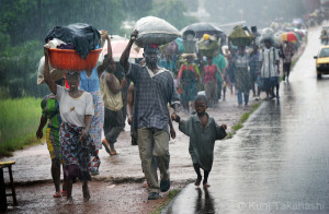 Liberian Civil War refugees in 2003