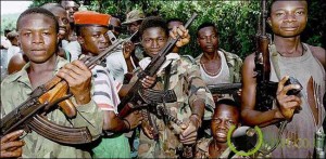 Young RUF soldiers in Sierra Leone