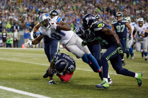 Calvin Johnson moments before Chancellor's "punch"