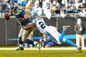 Russell Wilson being sacked by Josh Norman in key 2nd half play