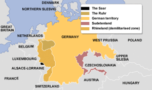 Map showing location of the Ruhr