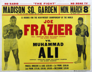 Poster for the first Ali-Frazier fight