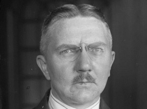 Reichsbank president Hjalmar Schacht